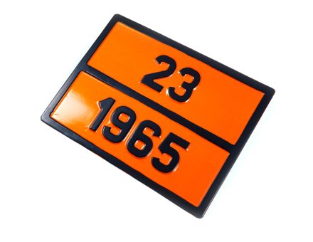 Табличка небезпечний вантаж «23-1965» (Газ)
