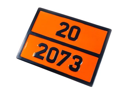 Табличка небезпечний вантаж «20-2073» (Рідкий аміак)
