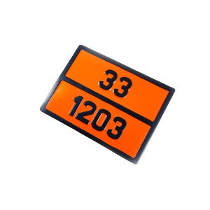 Табличка небезпечний вантаж «33-1203» (Бензин)