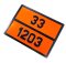 Табличка небезпечний вантаж «33-1203» (Бензин)