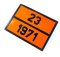 Табличка небезпечний вантаж «23-1971» (Природний газ)