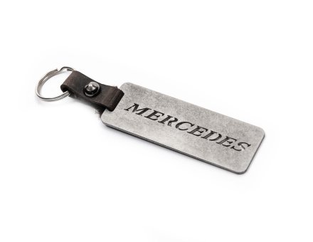 Брелок з написом Mercedes (нержавіюча сталь)