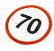 Наліпка обмеження швидкості 70