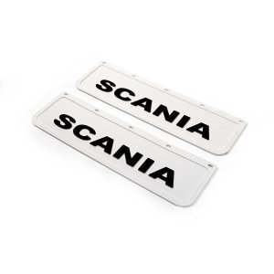 Бризковики Scania білі 60*18