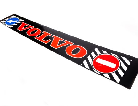Бризговик Volvo червоний напис 35*240