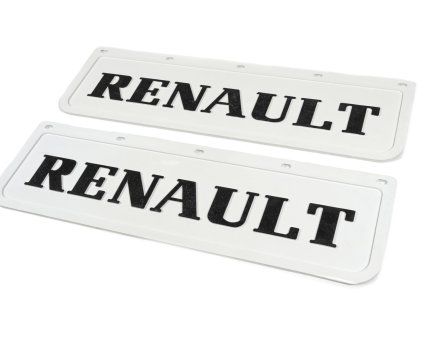 Бризковики білі Renault 65*22