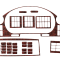 Накладки на панель Man-Neoplan Tourliner (2008-...) (Meric, 32 деталі) 94000019