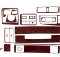 Накладки на панель Man TGX-TGS (2007-...) (Meric, 22 деталі) 94000027