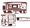 Накладки на панель Renault Premium Euro 3-Midlum 2001-2005 (Meric, 25 деталей) 94000067