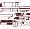 Накладки на панель Scania R-Series Full Set (2019-...) (Meric, 27 деталей) 94000076