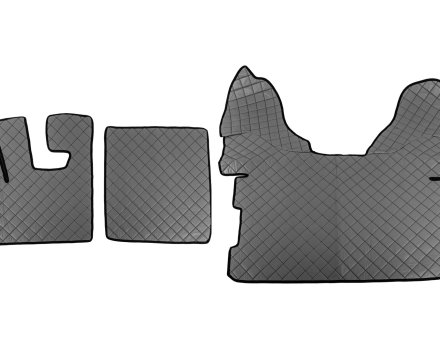 Килимки в салон Daf XF 105 екошкіра сірі (автомат)