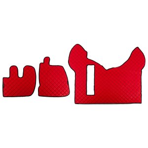 Килимки в салон Renault Premium екошкіра червоні (автомат)