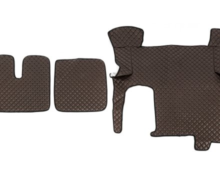 Килимки в салон МAN TGX XXL коричневі (чорна прошивка ,1 ящик) автомат