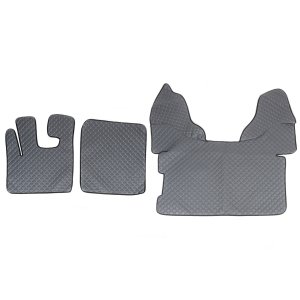 Килимки в салон Daf XF 105 екошкіра сірі (автомат)