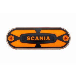 Ліхтар габаритний неоновий жовтий з логотипом Scania L0549Y