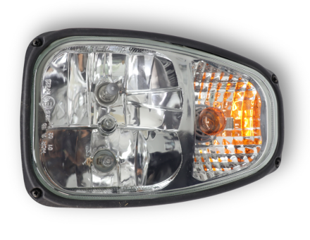 Фара JCB 3CX-4CX 24 вольт (фішка ззаду) ліва 206270