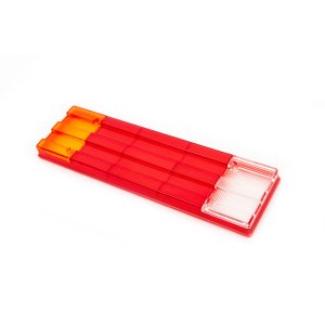 Скло заднього ліхтаря 5-ти секційне 0284