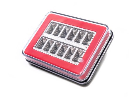 Ліхтар задній 3-х функціональний (червоний) 12 вольт BAD313K12