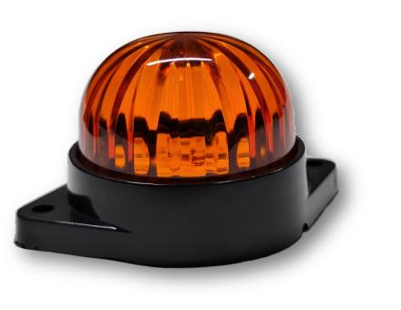 Ліхтар габаритний діодний круглий жовтий 12-24 вольт HM-1224YD