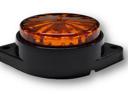 Ліхтар габаритний діодний круглий жовтий 12-24 вольт HM-1224Y