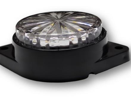 Ліхтар габаритний діодний круглий білий 12-24 вольт HM-1224B