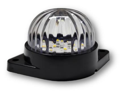 Ліхтар габаритний діодний круглий білий 12-24 вольт HM-1224BD