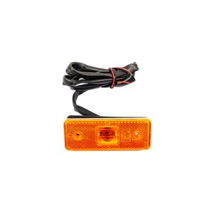 Ліхтар габаритний боковий LED жовтий з катафотом, кабель 1 м, 12–24V