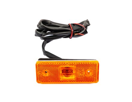 Ліхтар габаритний боковий LED жовтий з катафотом, кабель 1 м, 12–24V