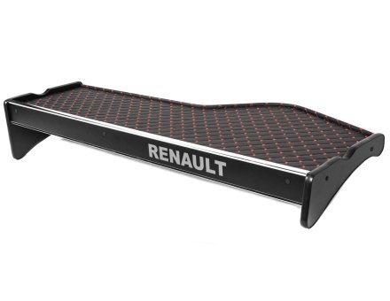 Полиця на панель Renault Magnum із шухлядою (екошкіра з червоною прошивкою)