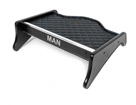 Полиця на панель Man TGA XL-TGM (еко шкіра з синьою прошивкою)