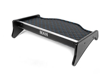 Полиця на панель Man TGA XXL (еко шкіра з синьою прошивкою)