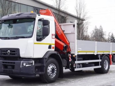 Renault C280 DTI 8 (Євро-6): надійна середньотоннажна вантажівка з краном-маніпулятором