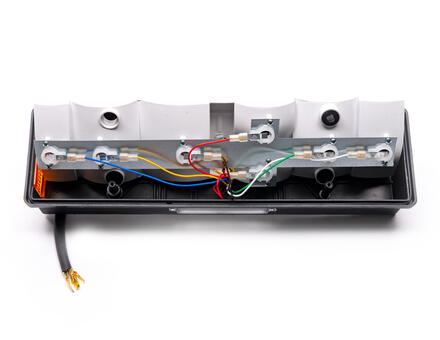 Задній ліхтар ребристий 7-ми секційний з кабелем 0031