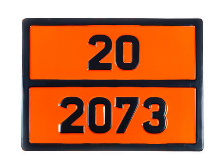 Табличка небезпечний вантаж «20-2073» (Рідкий аміак)