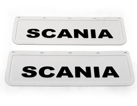 Бризковики Scania білі 60*18