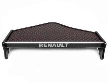 Полиця на панель Renault Premium (2005-...) (екошкіра з червоною прошивкою)