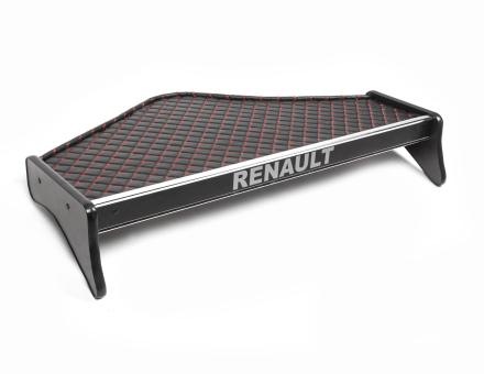 Полиця на панель Renault Premium (2005-...) (екошкіра з червоною прошивкою)