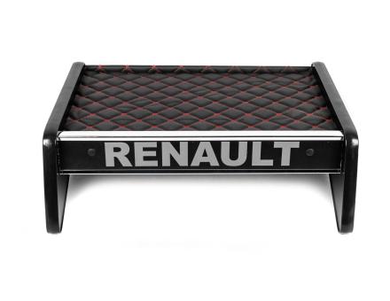 Полиця на панель Renault Premium до 2005 року (еко шкіра з червоною прошивкою)