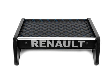 Полиця на панель Renault Premium до 2005 року (еко шкіра з синьою прошивкою)