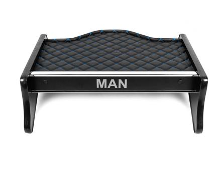 Полиця на панель Man TGA XL-TGM (еко шкіра з синьою прошивкою)