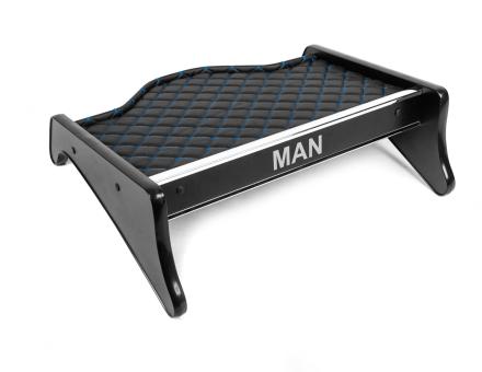 Полиця на панель Man TGA XL-TGM (еко шкіра з синьою прошивкою)
