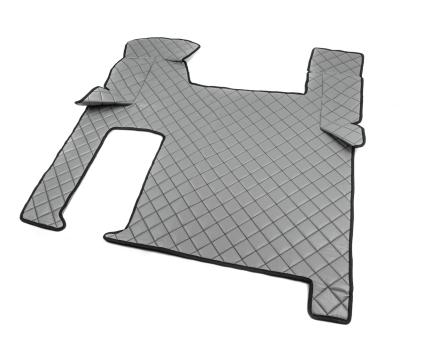 Килимки в салон Man TGX екошкіра сірі з чорною прошивкою (автомат)