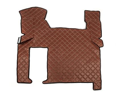 Килимки в салон Man TGX екошкіра коричневі (автомат)