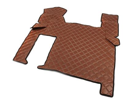 Килимки в салон Man TGX екошкіра коричневі (автомат)