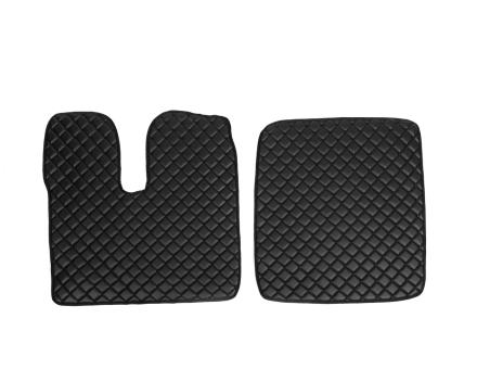 Килимки в салон Man Tga екошкіра чорні з чорною прошивкою (автомат)