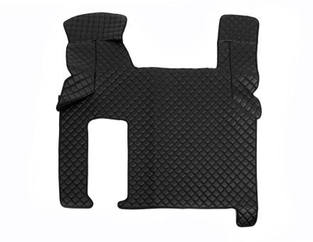 Килимки в салон Man Tgx екошкіра чорні з чорною прошивкою (автомат)