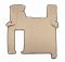 Килимки в салон Man Tgx екошкіра бежеві з бежевою прошивкою (автомат)