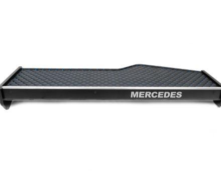 Полиця на панель Mercedes Actros (1998-...) із шухлядою (екошкіра з синьою прошивкою)