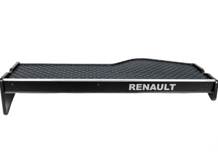 Полиця на панель Renault Magnum із шухлядою (екошкіра з синьою прошивкою)