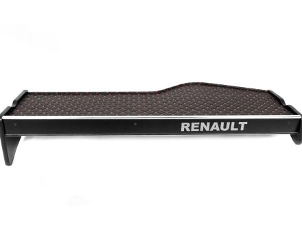 Полиця на панель Renault Magnum із шухлядою (екошкіра з червоною прошивкою)